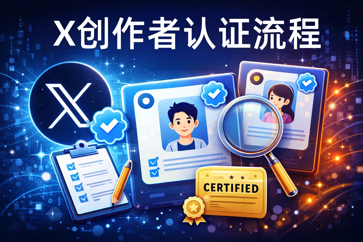 X账号蓝V和创作者认证流程（2026年1月）