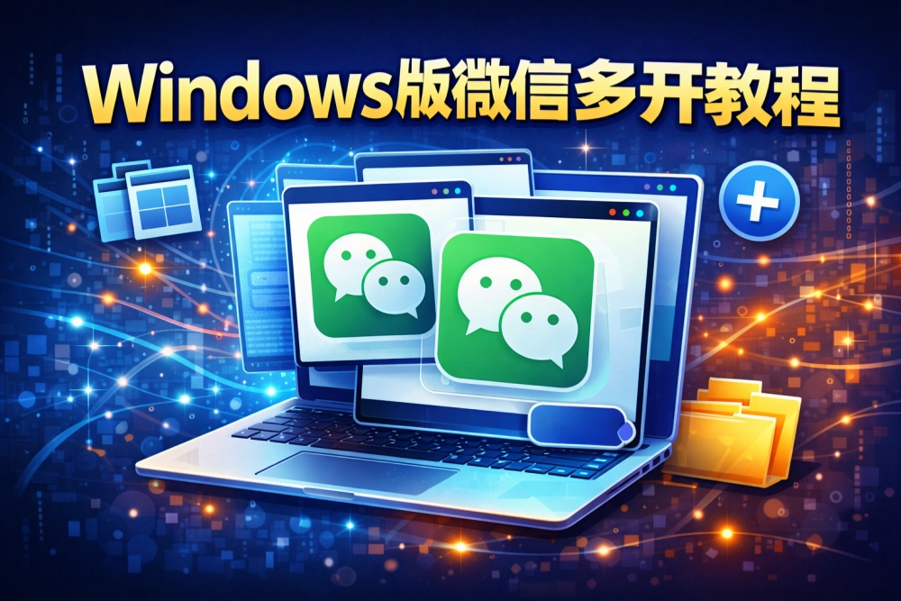 Windows版微信多开教程（超简单）
